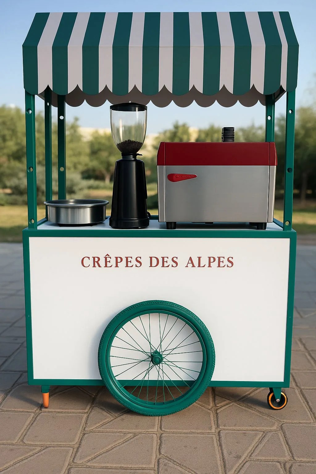 Crêpes des Alpes catering cart